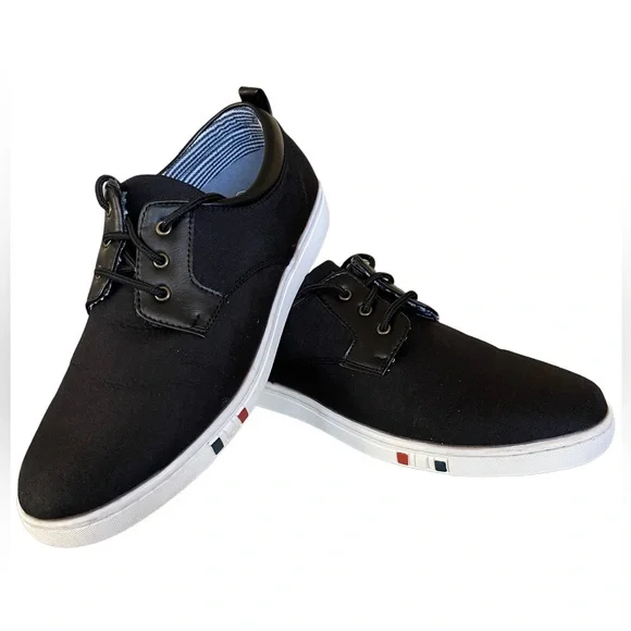 Bruno Marc | Shoes | Bruno Marc Black Canvas Dress Or Casual Shoe Size 9 2  | Poshmark
